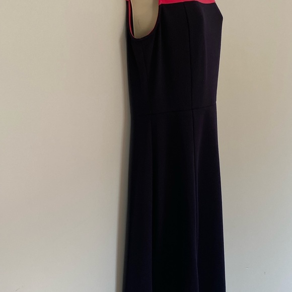 HAWTHORN 41 LUCIDA COLORBLOCK SLEEVELESS KNIT DRESS NAVY/PINK SIZE L - Picture 3 of 4
